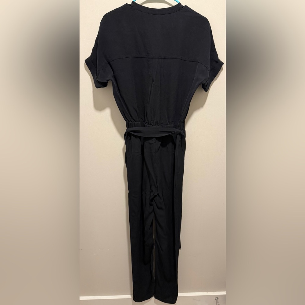 Theory Cargo Shirt Silk Jumpsuit - Picture 3 of 7